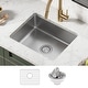 preview thumbnail 70 of 87, KRAUS Dex Stainless Steel Single Bowl Undermount Kitchen Bar Sink 21 1/4" x 17 3/8" x 7 1/2", sink KA1US21B