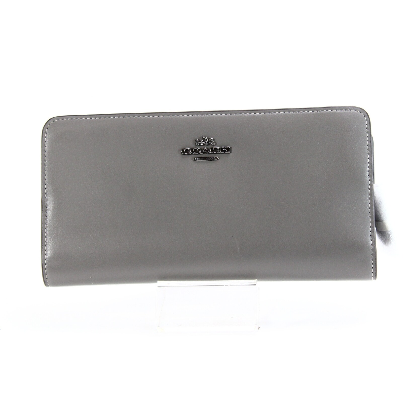 coach wallet gray
