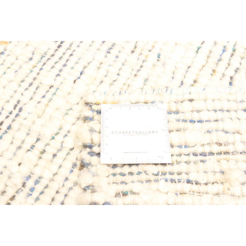 ECARPETGALLERY Braid weave Sienna Cream Wool Rug - 4'11 x 7'11