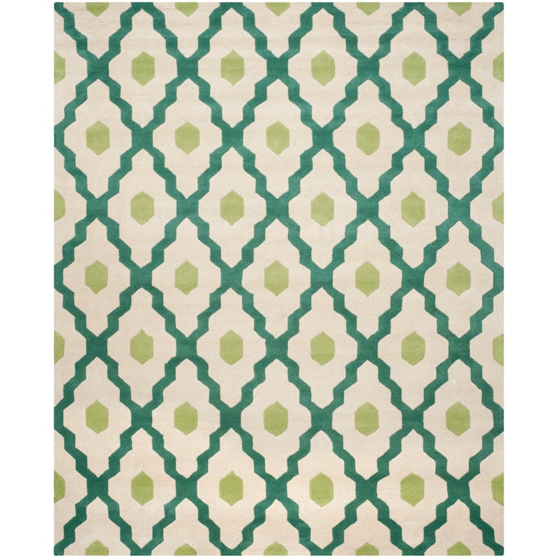 SAFAVIEH Handmade Chatham Sutapa Modern Moroccan Wool Rug