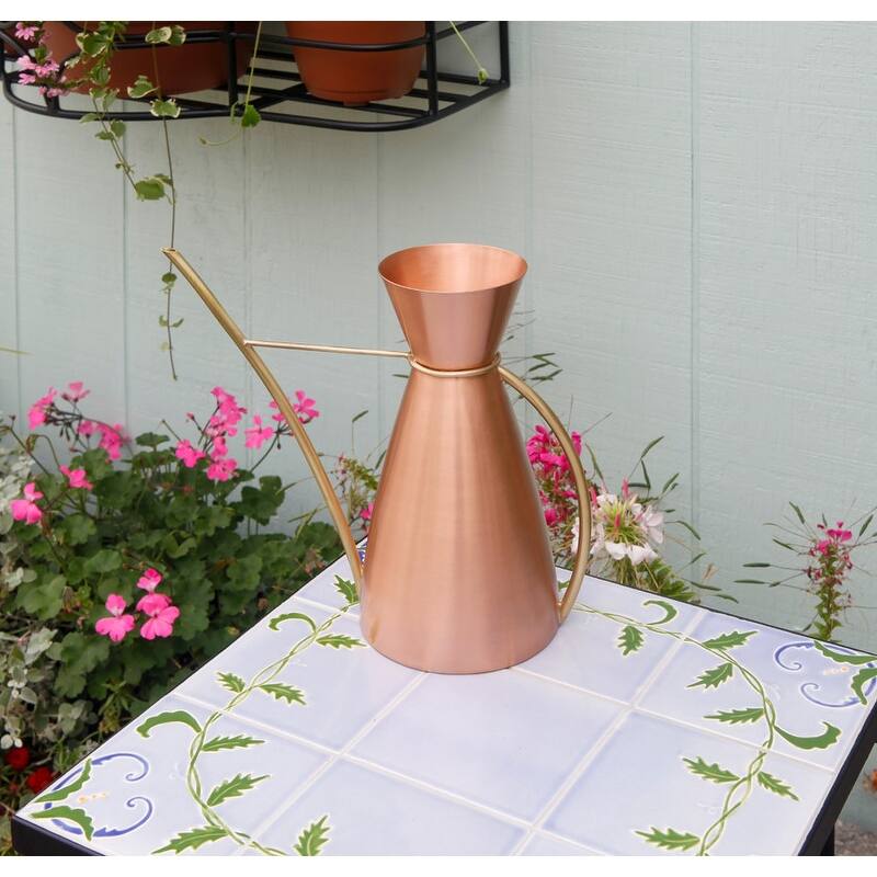 Achla Designs Brass Watering Can, Antique Finish