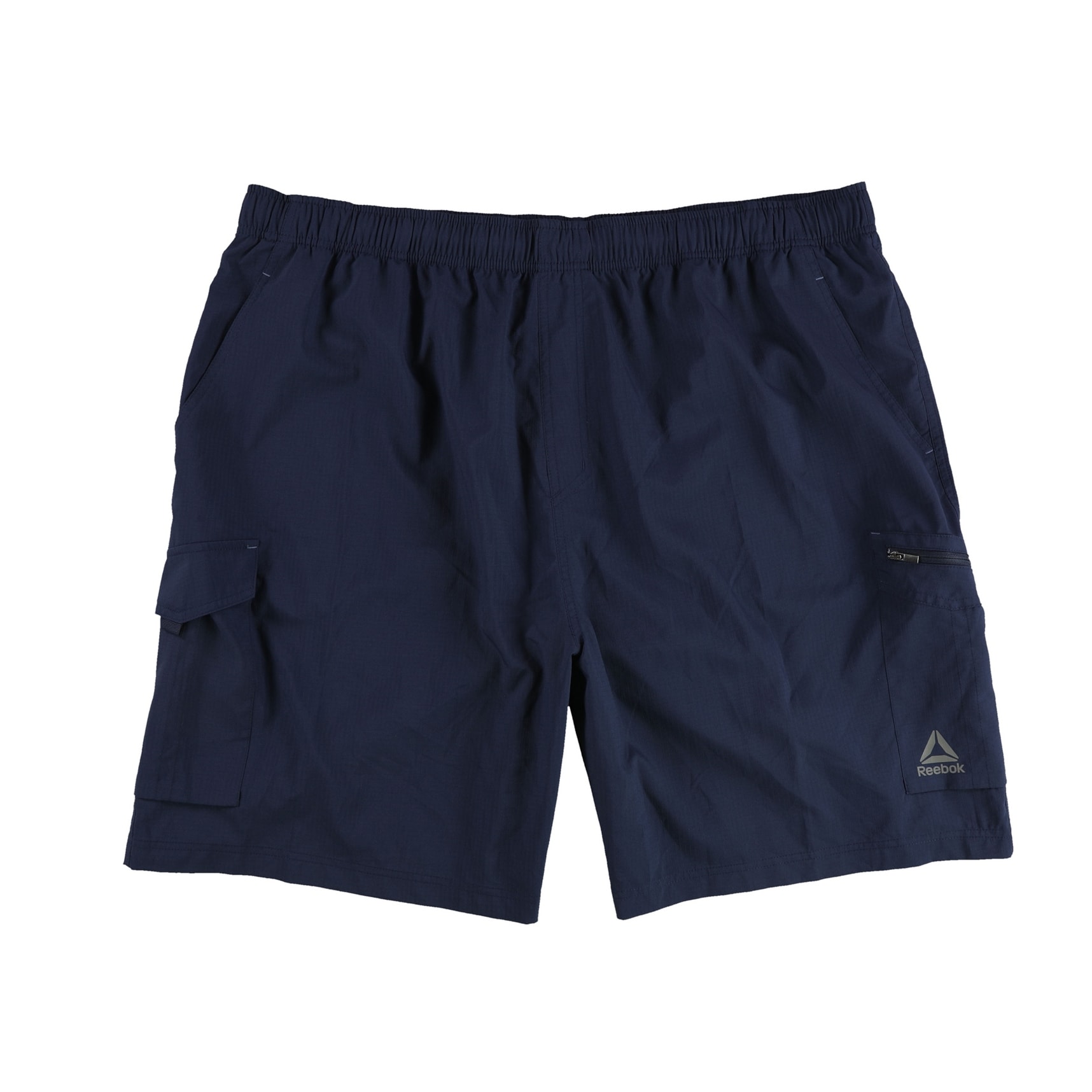 Reebok Mens Pocket Grid Athletic Workout Shorts, Blue, XX-Large