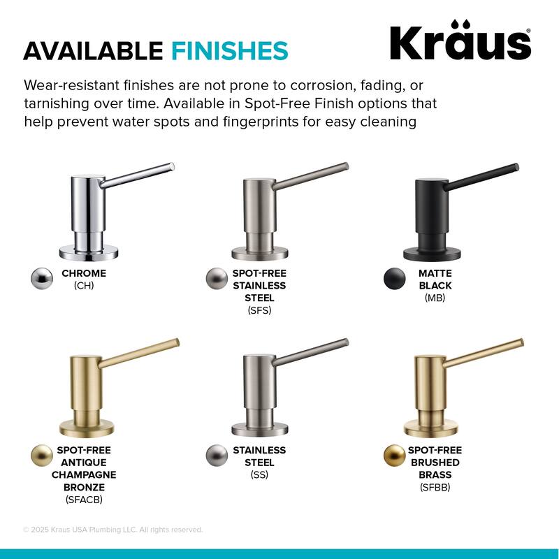 Kraus Kitchen Soap and Lotion Dispenser
