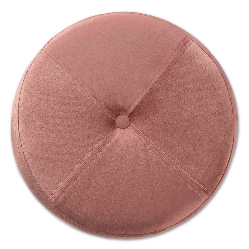 Malina Contemporary Glam & Luxe Metal-legged Velvet Storage Ottoman