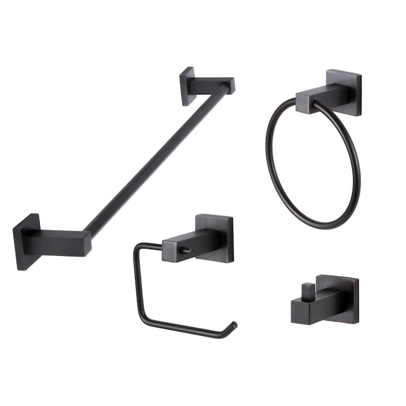 Sure-Loc BD-SET-PH1 Baden 4 Piece Bathroom Package with 30" Towel Bar, - Vintage Bronze