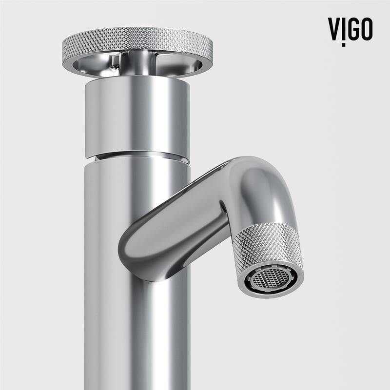 VIGO Wisteria 23"L x 14"W MatteStone Vessel Sink and Cass 12"H Faucet Set