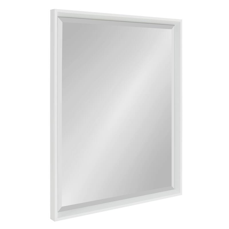 Kate and Laurel Calter Glam Framed Wall Mirror - 23.5x29.5 - White