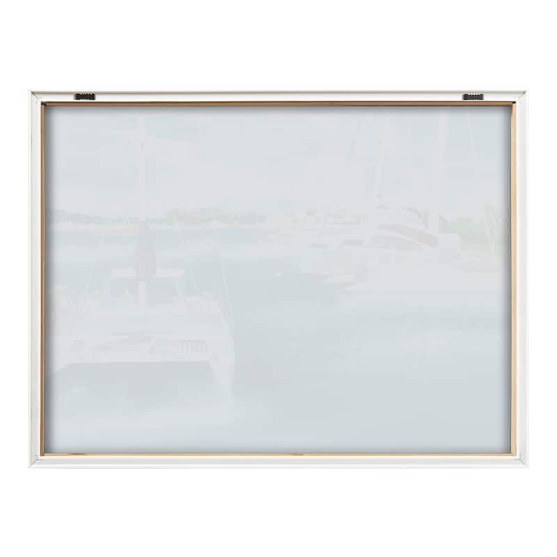 Kate and Laurel Blake Sailing Framed Printed Glass by Janet Meinke-Lau