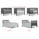 preview thumbnail 7 of 31, 5-In-1 Convertible Crib, Converts from Baby Crib to Toddler Bed