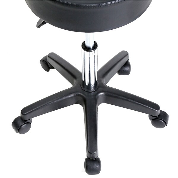 Round chair with best sale wheels