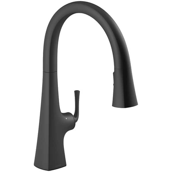 Shop Kohler K 22068 Graze Touchless Single Hole Pull Down Kitchen Faucet Overstock 30836665