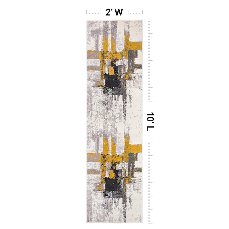 World Rug Gallery Modern Abstract Art Area Rug