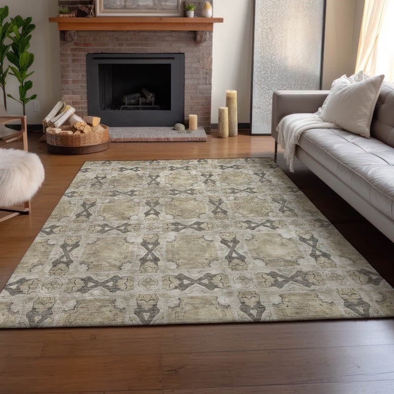 Premium Washable Super Soft Boho Medallions Mayfield Rug