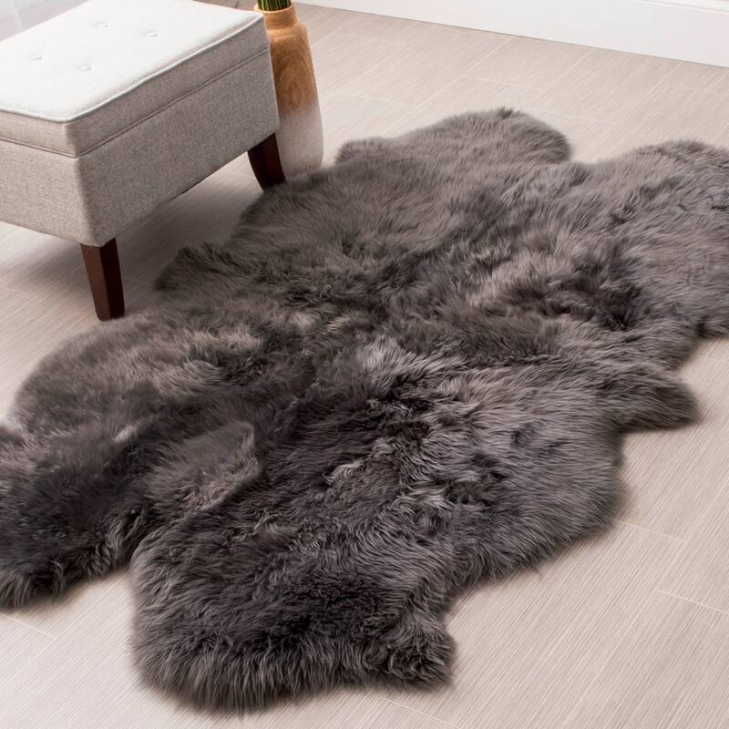 Silver Orchid Nansen Genuine Soft Australian Sheepskin Rug