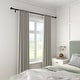 preview thumbnail 16 of 16, Acroma Streamlined Adjustable Curtain Rod Black