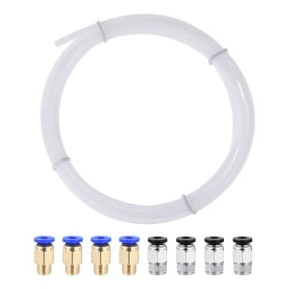 Pneumatic PTFE Air Tubing Kit 4mm OD 2M with M8 G1/8 Quick Fittings ...