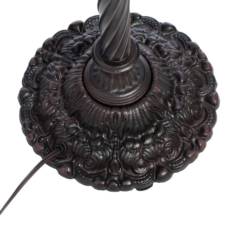 Tiffany-style Rose Torchiere