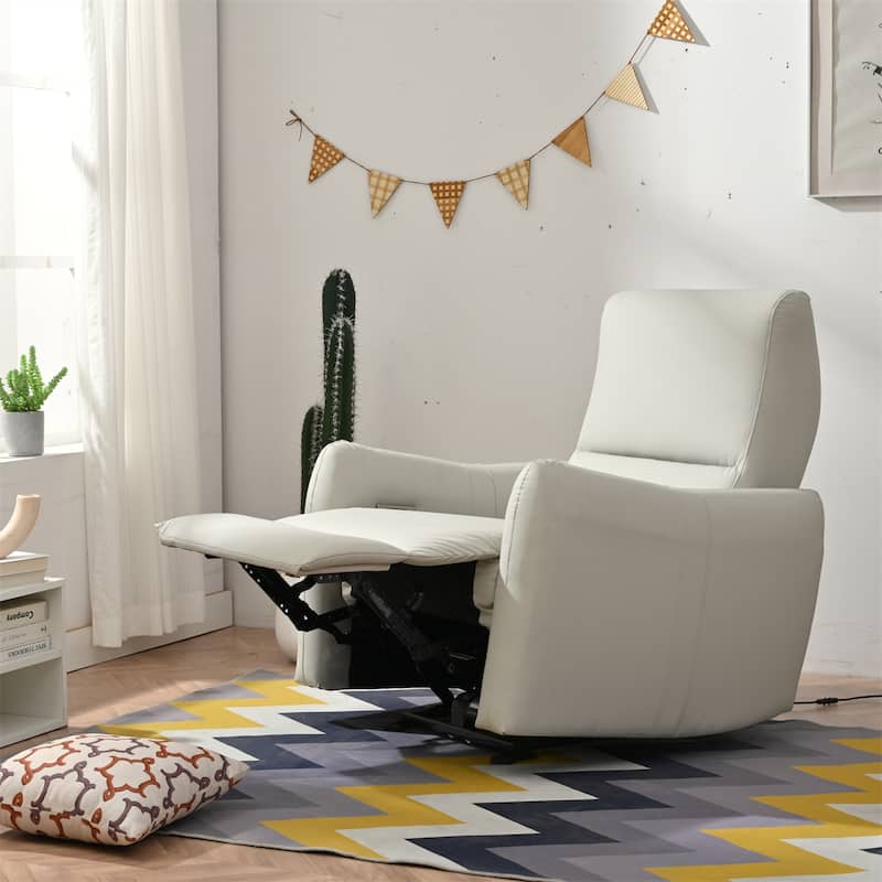 PU Leather Wall‑Hugger Power Recliner Chair with USB‑C & 330 lbs Capacity