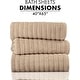preview thumbnail 24 of 61, Classic Turkish Towels Cotton Bath Sheets Set of 3 Oversized Ribbed Towels, Ultra-Soft & Absorbent - 40x65