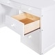 preview thumbnail 9 of 18, Twin Size Loft Bed with Ladder, Shelves, Solid Wood Loft Bed Frame with 4-Drawers Desk, Box Spring No Required