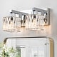 preview thumbnail 11 of 93, 2/3/4/5 Light Bathroom Vanity Light Wall Sconce with Crystal Shade 11.8 - Chrome