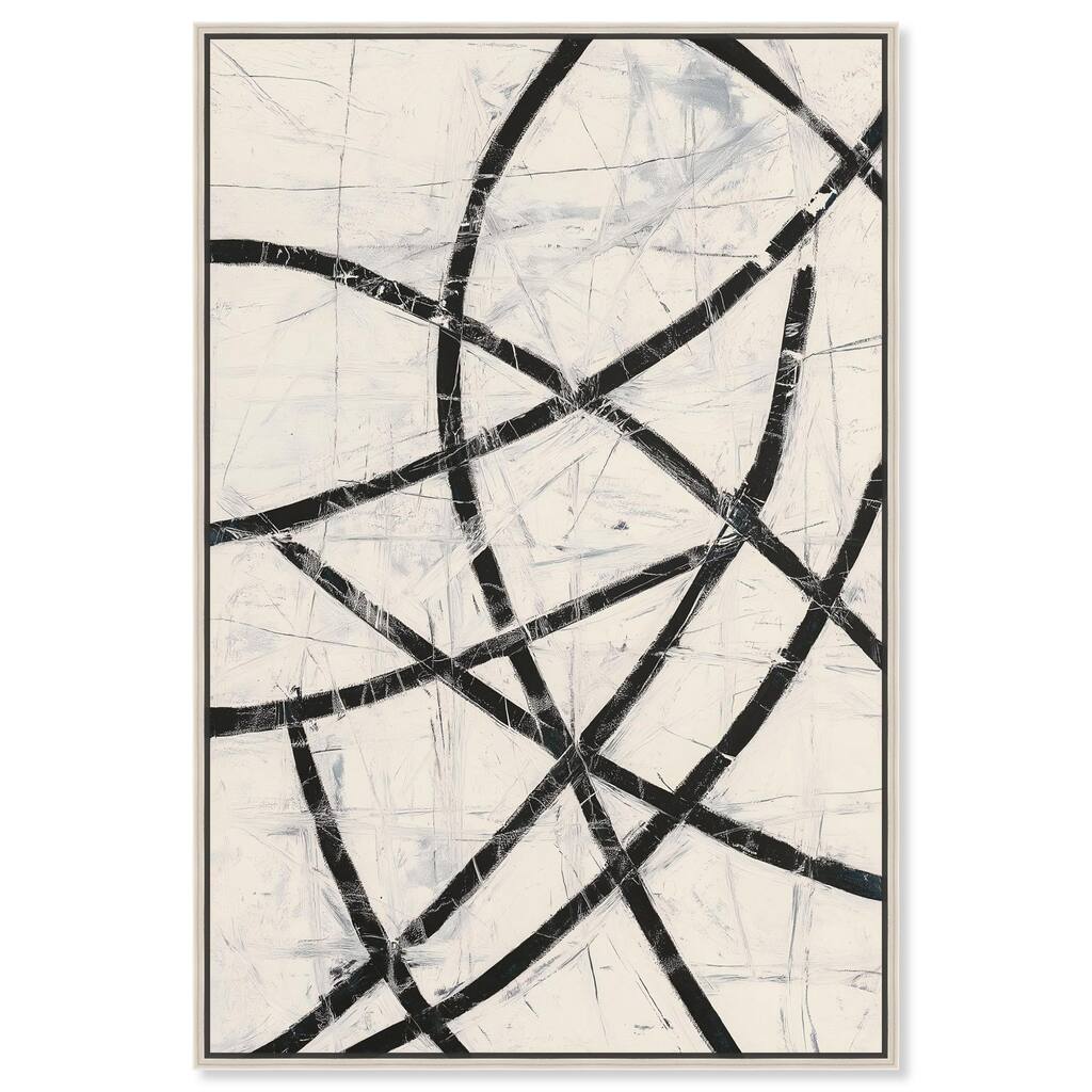 Intersecting Lines I Canvas by Art Remedy