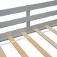 preview thumbnail 12 of 19, House Roof Frame Twin Low Loft House Bed with Slide, Ladder, Safety Guardrails,