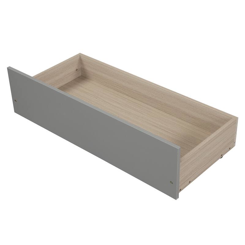 Elegant Twin Bed Frame with Storage Drawers