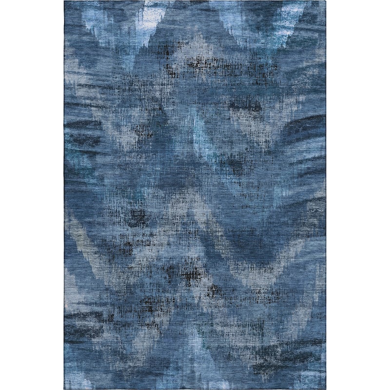 Premium Washable Super Soft Brushstrokes Modern V Mayfield Rug