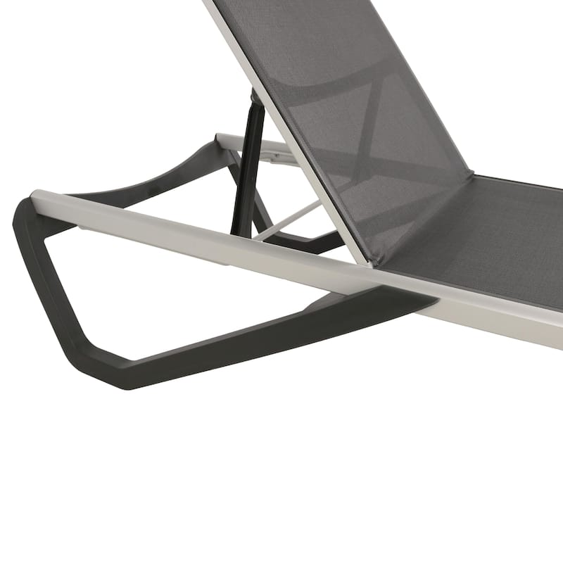 Furnish Theory Seabreeze Deck Patio Sunlounger Sun Lounger Lounge Chair Sling Chaise Lounger (Various Frame & Mesh Colors)