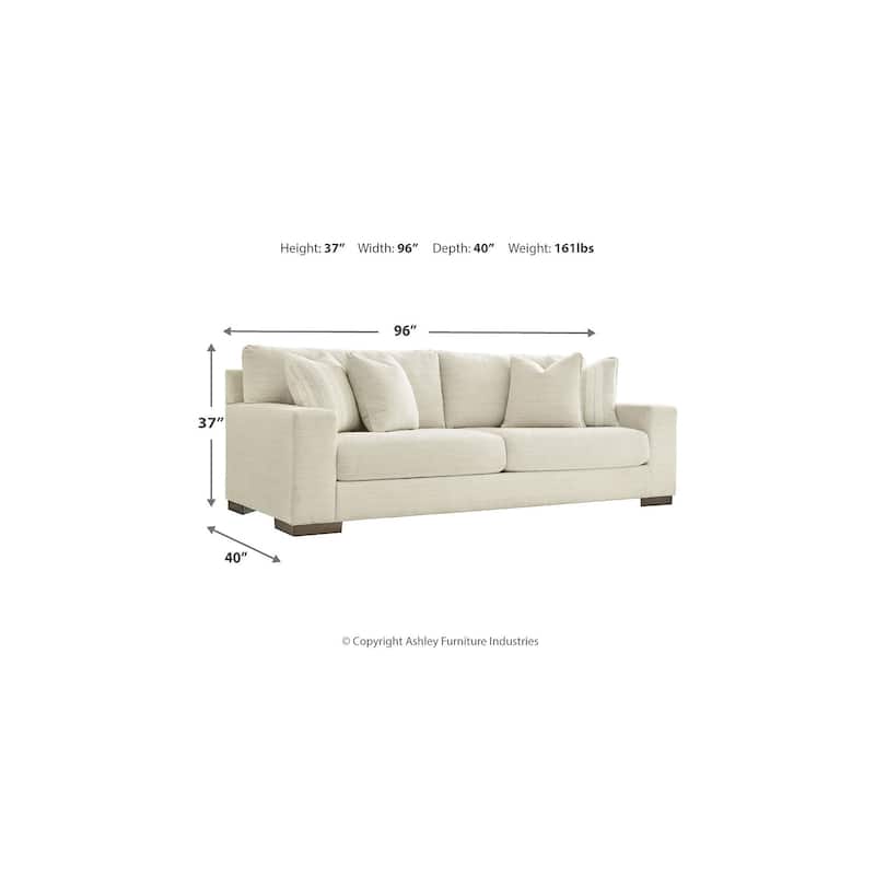 Signature Design by Ashley Maggie White 2-Piece Upholstery Package - 96"W x 40"D x 37"H