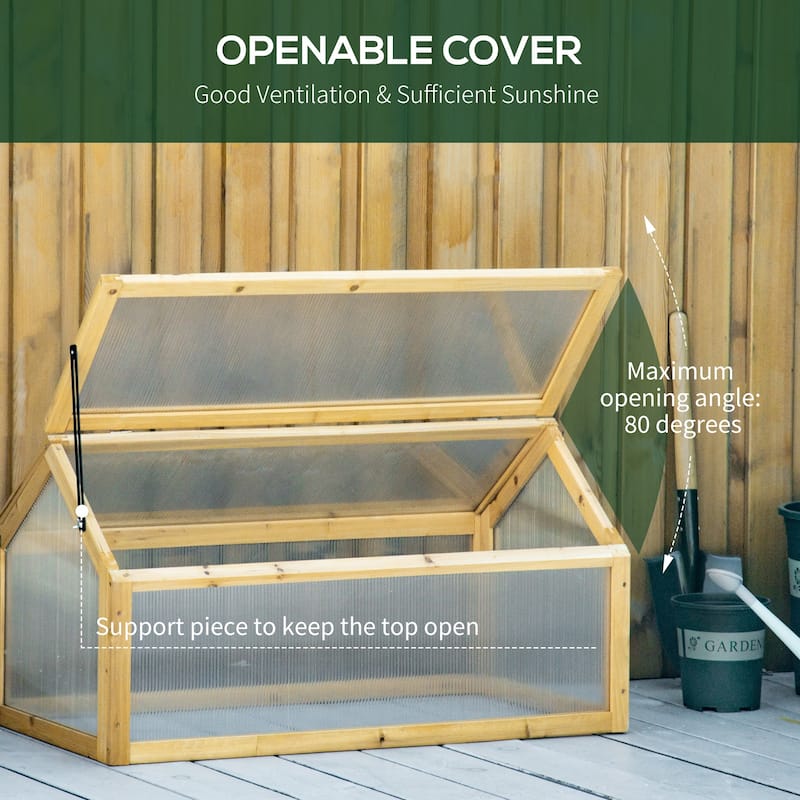 Wooden Cold Frame Greenhouse