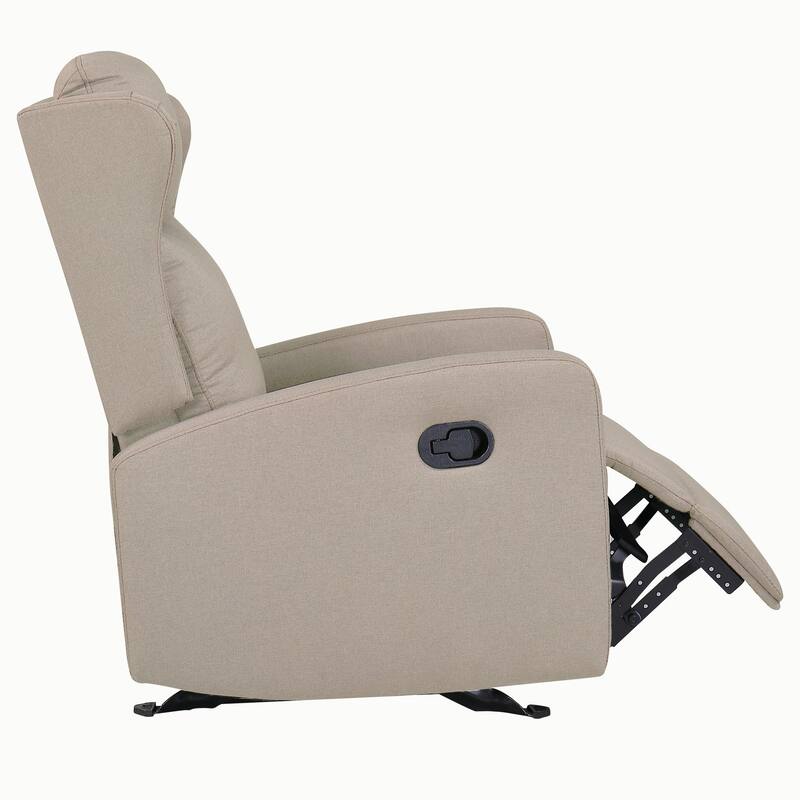 Rocking Recliner Chair,Adjustable Recliner Sofa with Lumbar Support,Classic Recliner Chair with Comfortable Arm and Back Sofa