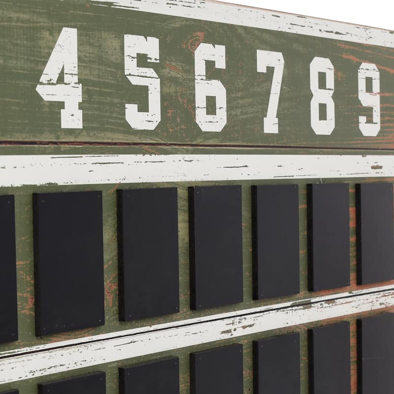 StyleCraft Wooden Scoreboard Wall Décor