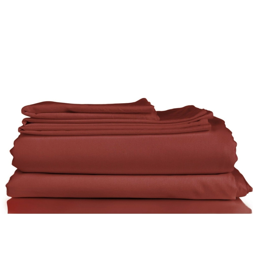 1800TC Soft Microfiber 4-piece Deep-pocket Bed Sheet Set