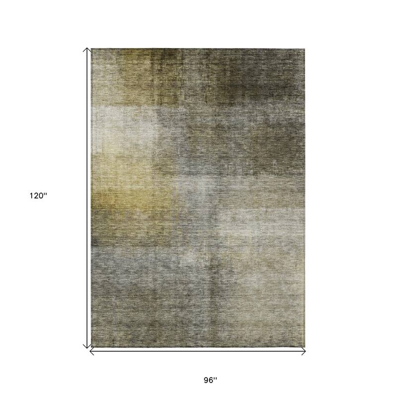 HomeRoots Abstract Transitional Rectangle Outdoor Rug