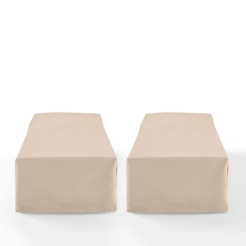 Crosley 2Pc Outdoor Chaise Lounge Furniture Cover Set