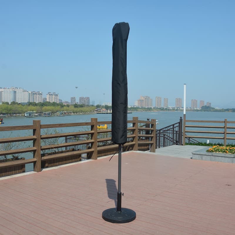 Direct Wicker All-Weather Protective Umbrella Cover Fits 8-ft to 11-ft For Market Umbrella
