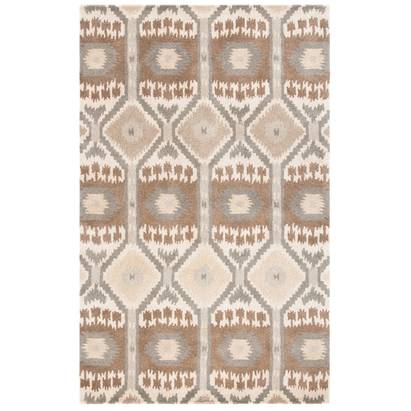 SAFAVIEH Handmade Wyndham Alisha Modern Wool Rug - 8' x 10' - Natural/Multi