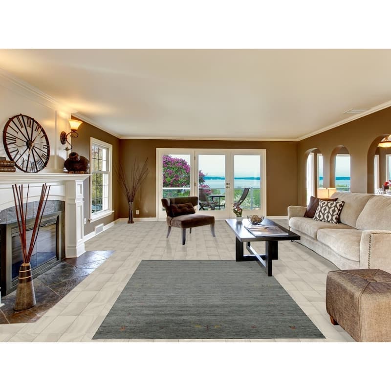 Hand Knotted Oriental 100% Wool Carpet Tribal Tribal Multi-Colored Gabbeh Area Rug - 7' 11'' X 5' 3''