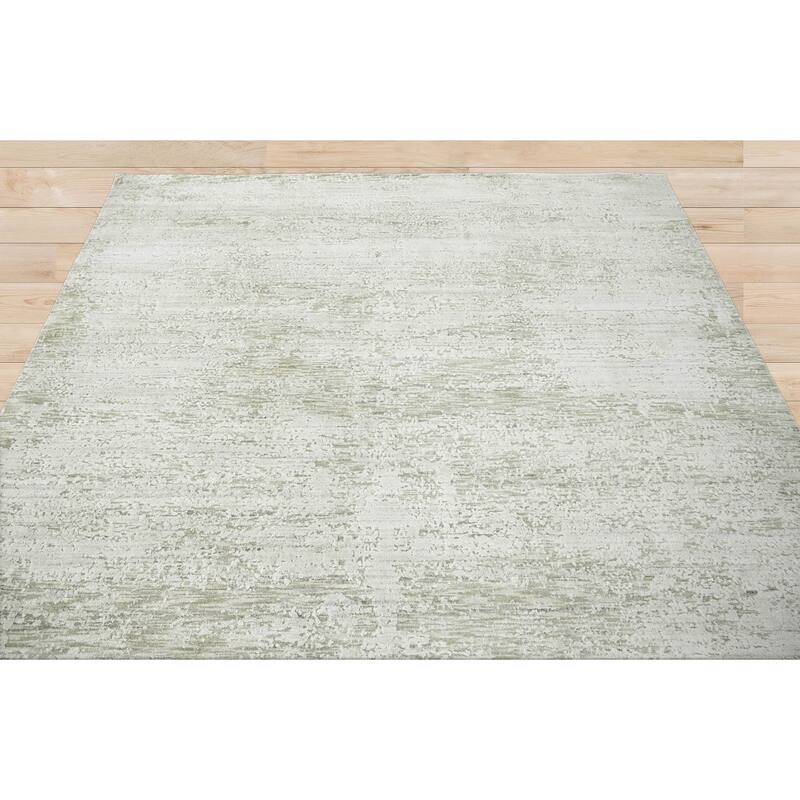 Hand Knotted 100% Wool Modern & Contemporary Oriental Area Rug Gray