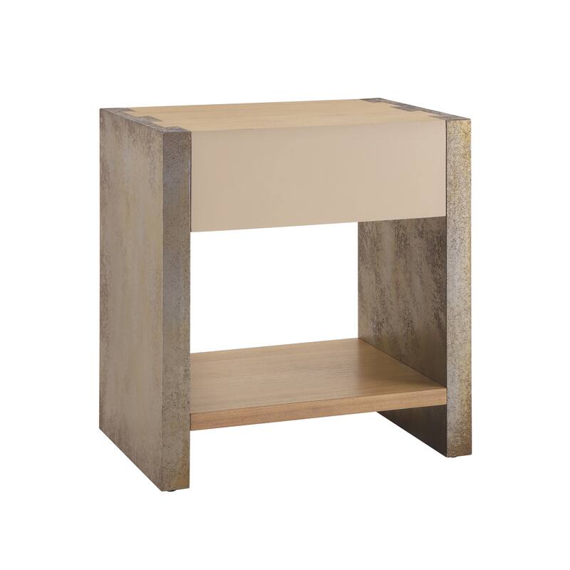 Christopher Knight Home - Quillson MDF 1-Drawer Nightstand with Smooth Glide Drawer