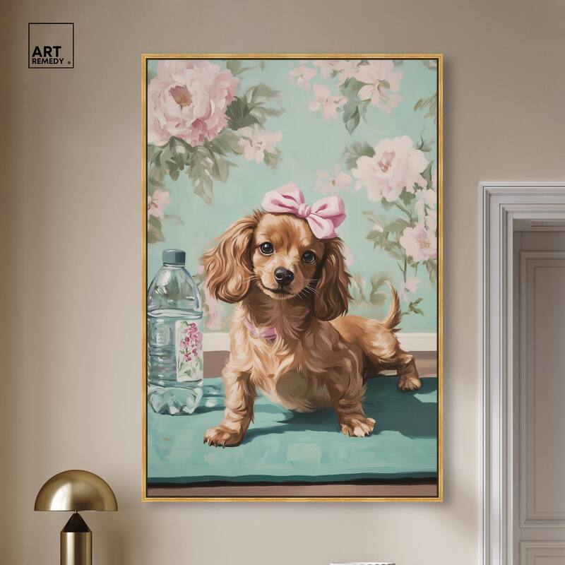 Doxxie Dainty Yoga Canvas by Art Remedy