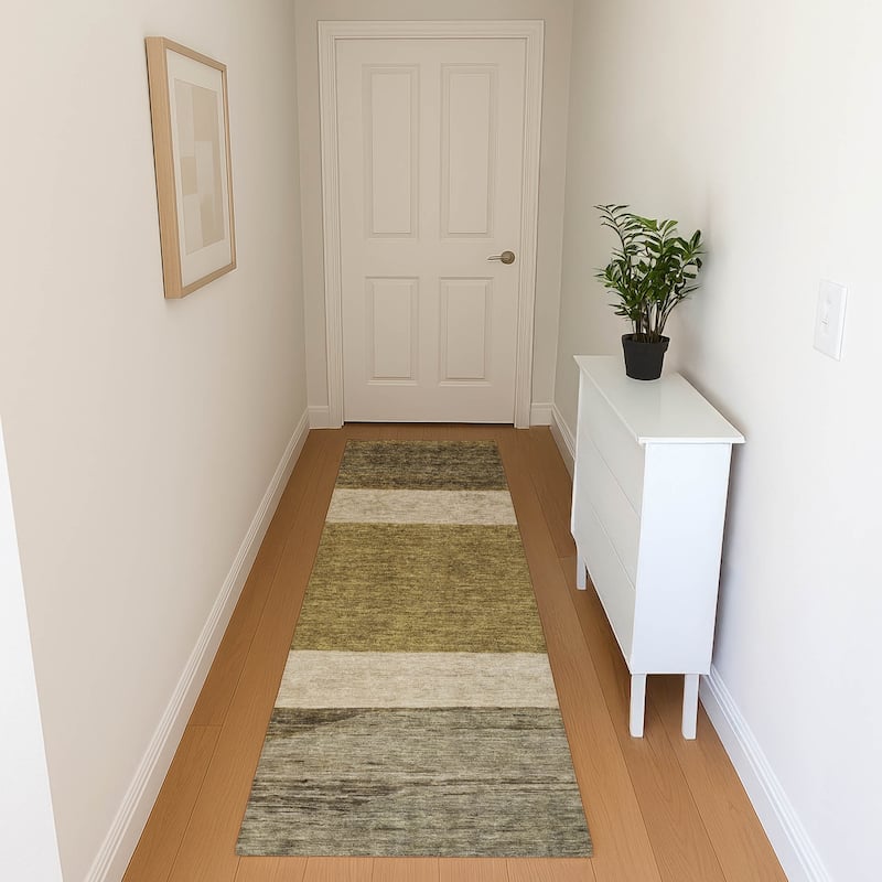 Premium Washable Super Soft Ombre Gabbeh Mayfield Rug - Coffee - 2'3" x 7'6"