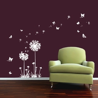 Walplus Blossom Flower with Butterfly Wall Sticker Art Decoration Decal DIY