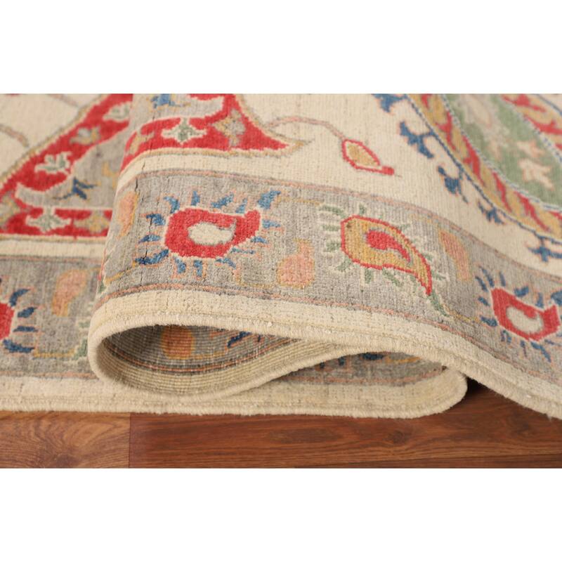 Traditional Kazak Oriental Area Rug Hand-Knotted Bedroom Wool Carpet - 5'9" x 7'11"