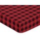 preview thumbnail 3 of 4, Woodland Buffalo Plaid Collection Boy Fitted Crib Sheet - Red and Black Rustic Country Lumberjack