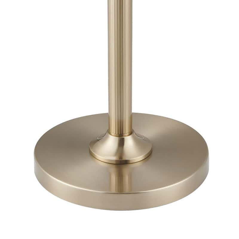 KAWOTI 66" Traditional Floor Lamp with White Linen Drum Shade