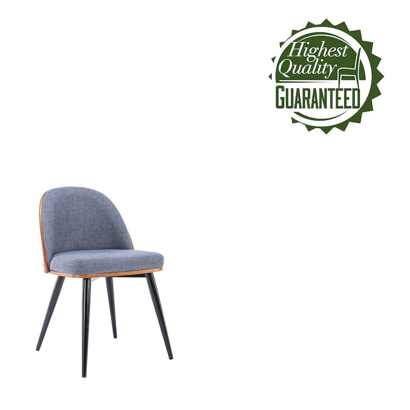 Porthos Home Azel Fabric Mid-Century Dining Chairs, Set of 2