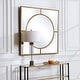 preview thumbnail 5 of 4, Uttermost Stanford Gold Square Mirror